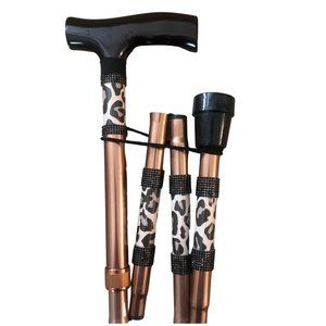 Cheetah Diamond Bling Walking Cane